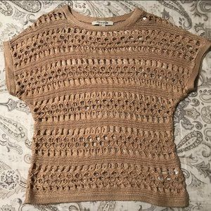 Forever 21 Beige Cutout Sweater